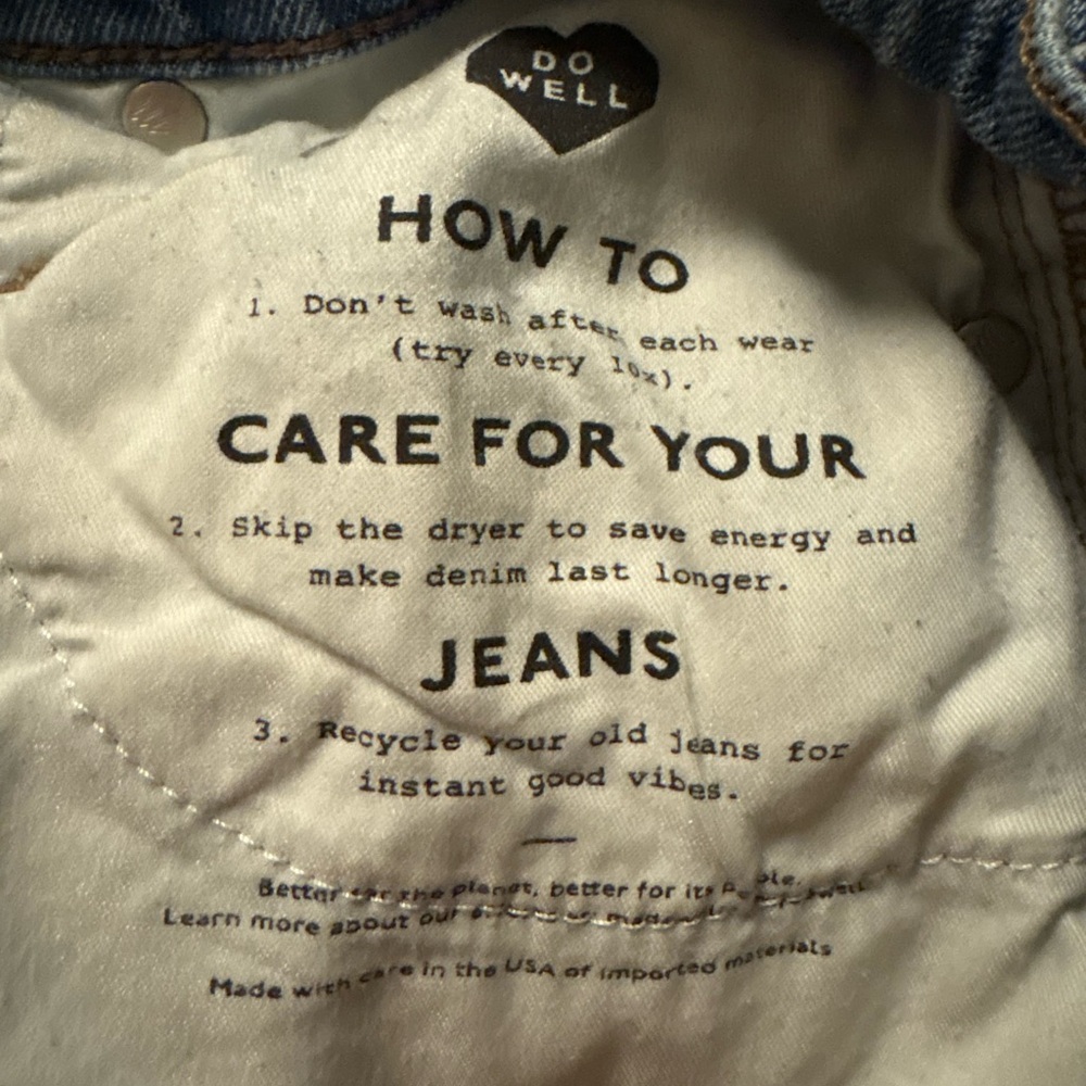 Madewell Perfect Vintage Straight Leg Mid Rise Blue Jeans Women's size 23 - Picture 13 of 13
